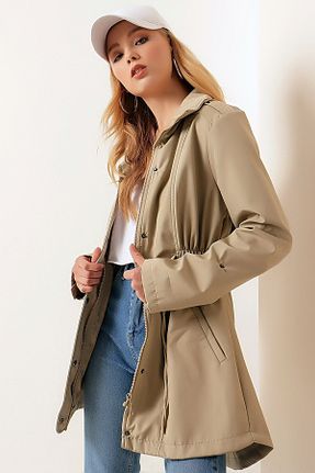 ترنچکت بژ زنانه پلی استر MissKybele - کد 645913265