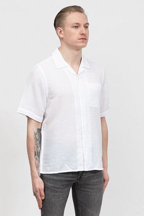 پیراهن سفید مردانه یقه کلاسیک Calvin Klein - کد 292110162