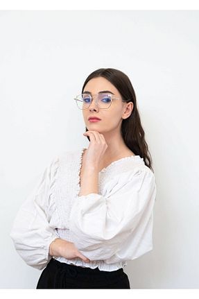 عینک محافظ نور آبی سفید زنانه UV400 Eyemood - کد 646058792