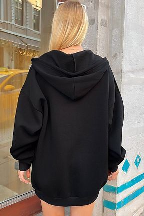 کاپشن مشکی زنانه اورسایز MissKybele - کد 646116688