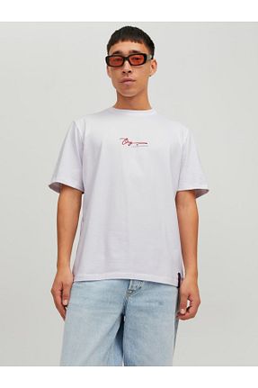 تیشرت سفید مردانه اسلیم فیت Jack & Jones - کد 646683043