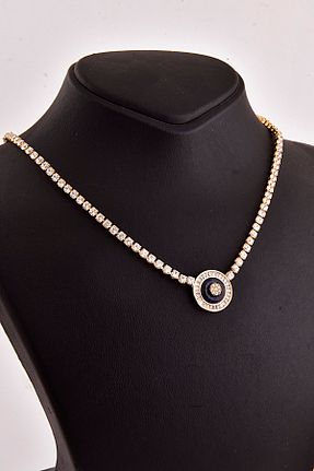 گردنبند استیل ( فولاد ) طلائی زنانه استیل ضد زنگ EUROMODA - کد 646789690