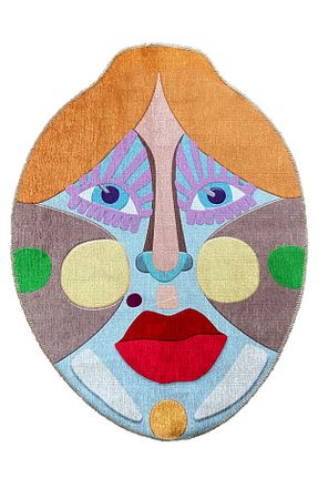 فرش رنگی زیره ضد لغزش Rugs Modern Halı - کد 176343178