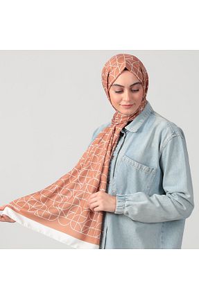 شال قهوه ای زنانه پنبه ای ipekistanbul - کد 646804638