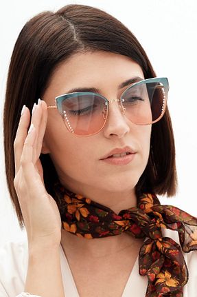 عینک آفتابی آبی زنانه UV400 Babafiyatlar - کد 264144544