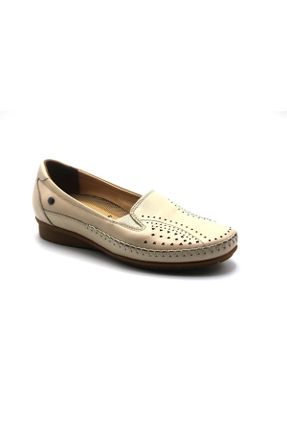 کفش کلاسیک بژ زنانه پاشنه کوتاه ( 4 - 1 cm ) کد 645962455