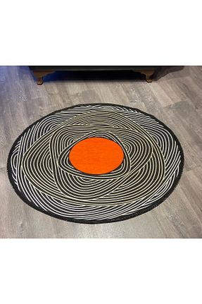فرش مشکی قابل شستشو RUGSMODERN - کد 101878938