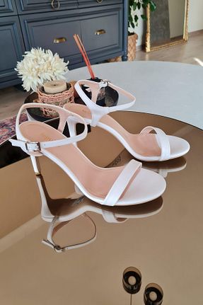 کفش مجلسی سفید زنانه پاشنه تخت Topukla Footwear - کد 647262682