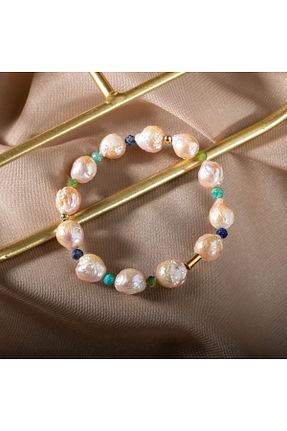 دستبند مروارید سفید مروارید آب شیرین OSMANLI DEĞERLİ TAŞ - کد 647265525