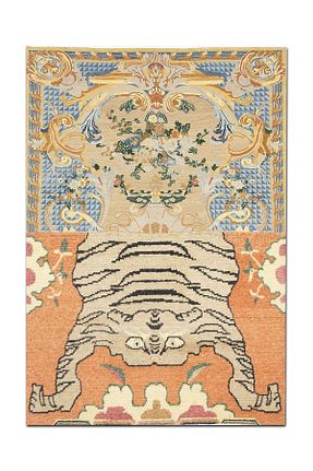 فرش رنگی قابل شستشو Rugs Modern Halı - کد 639068940