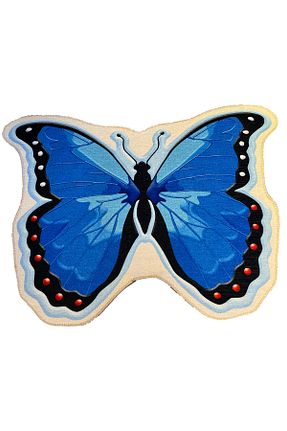 فرش آبی آنتی آلرژی Rugs Modern Halı - کد 462265112