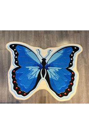 فرش آبی آنتی آلرژی Rugs Modern Halı - کد 462265112
