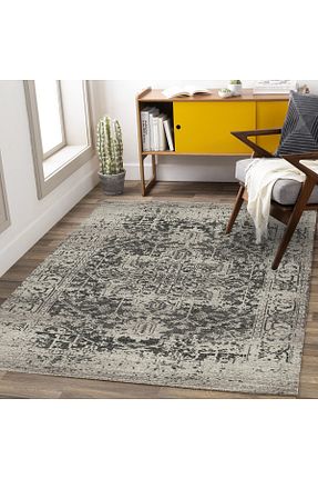 فرش طوسی قابل شستشو Rugs Modern Halı - کد 376748356