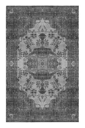 فرش مشکی قابل شستشو Rugs Modern Halı - کد 455302286