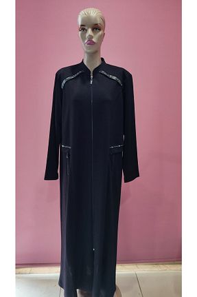 پالتو پشمی حجاب سرمه ای زنانه رگولار Zülal - کد 647945909