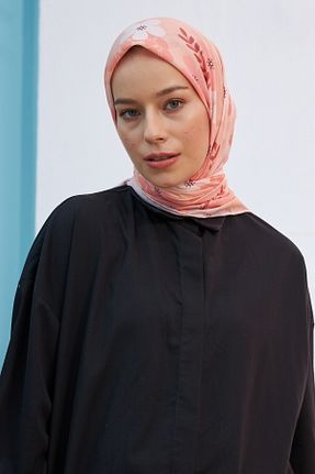 روسری صورتی پنبه ای İpekhan - کد 446603648