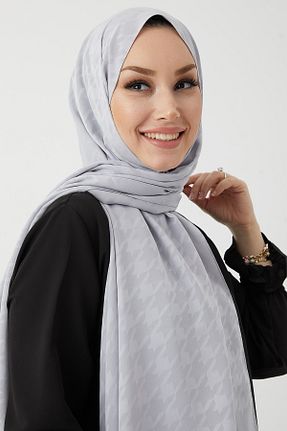 شال طوسی زنانه ابریشم OzPrive - کد 647403852