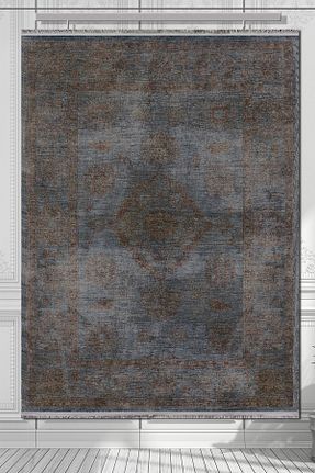 فرش قهوه ای آنتی آلرژی Rugs Modern Halı - کد 141292861