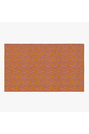 فرش نارنجی قابل شستشو Rugs Modern Halı - کد 455535894