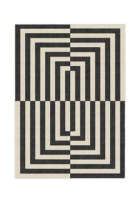 فرش مشکی قابل شستشو Rugs Modern Halı - کد 458243503