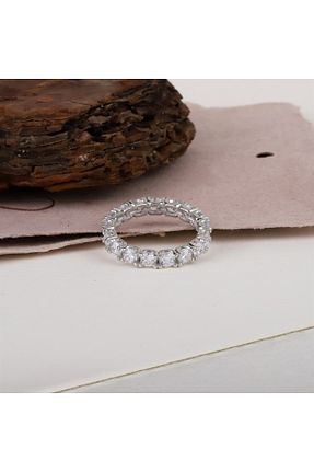 انگشتر نقره سفید زنانه زیرکن bestmysilver - کد 641103565