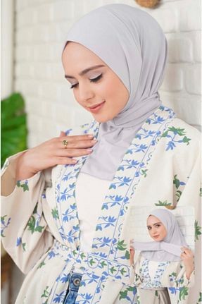 شال طوسی زنانه شیفون The Wear - کد 641988700