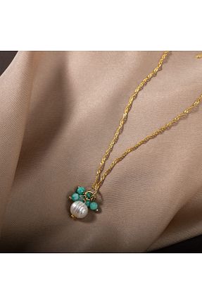 گردنبند مروارید سفید مروارید آب شیرین OSMANLI DEĞERLİ TAŞ - کد 647239798
