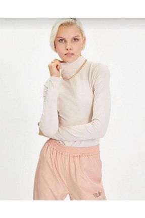 بادی نباتی زنانه یقه نیم ماهیگیر FERME BUTİK - کد 647409581