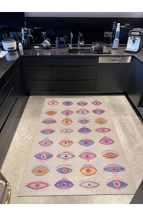 فرش صورتی قابل شستشو Rugs Modern Halı - کد 463876016