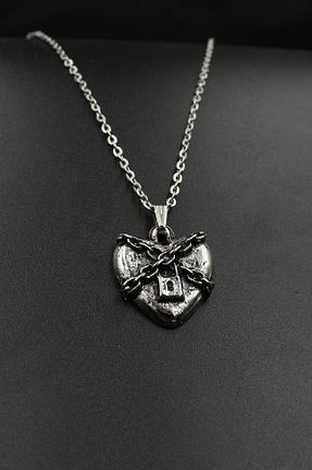 گردنبند جواهر زنانه روکش نقره Dukkanka - کد 443982367