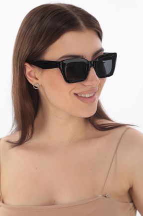 عینک آفتابی مشکی زنانه 50 UV400 سایه روشن کد 647751775