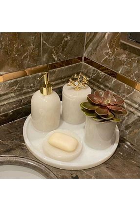 ست حمام سفید Mermer Sümeyra Marble Art - کد 648396764