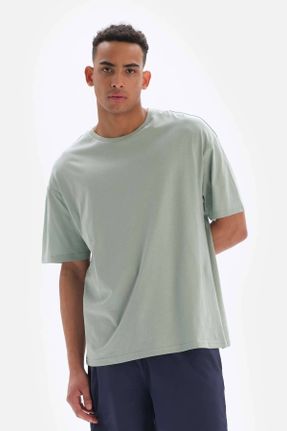 تی شرت سبز مردانه رگولار تکی کد 648309528