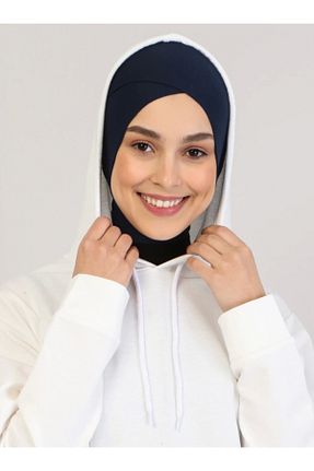 کلاه شنای حجاب سرمه ای زنانه Ecardin - کد 85789323