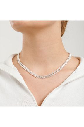 گردنبند جواهر زنانه روکش نقره BUKA JEWELLERY - کد 92911529