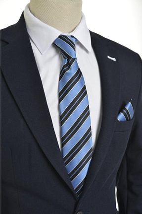 کراوات آبی مردانه میکروفیبر Brianze - کد 95258450
