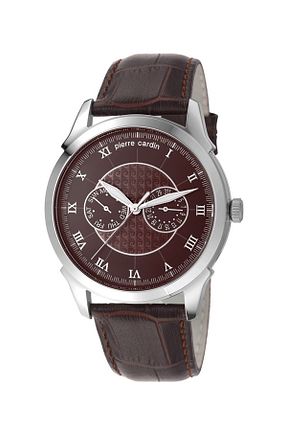 ساعت مچی نباتی مردانه چرم Pierre Cardin - کد 2980397
