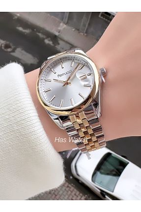 ساعت مچی طلائی زنانه 31-35 میلی متر Ferrucci - کد 648492099