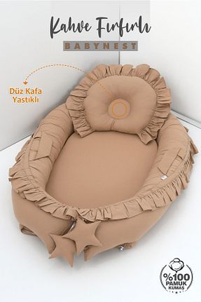 ست لحاف و روکش لحاف و روکش بالش کودک و نوزاد قهوه ای پنبه ای Umaybebek - کد 195997418