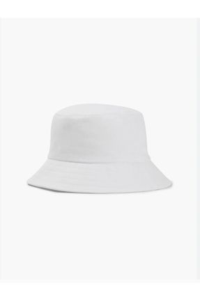 کلاه سفید زنانه پنبه (نخی) کد 648961584