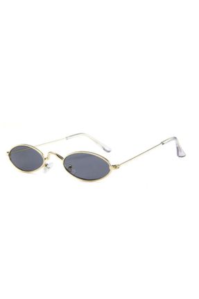 عینک آفتابی مشکی زنانه 55 UV400 فلزی هندسی کد 40655834