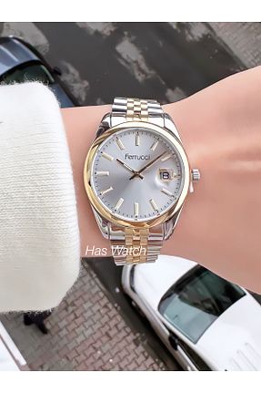 ساعت مچی طلائی زنانه 31-35 میلی متر Ferrucci - کد 648492099