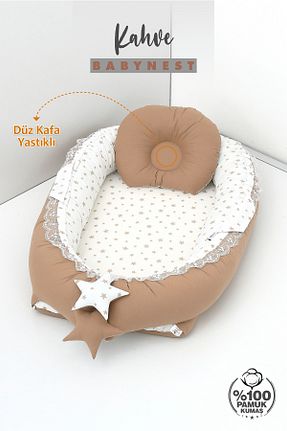 ست لحاف و روکش لحاف و روکش بالش کودک و نوزاد قهوه ای پنبه ای Umaybebek - کد 195792829