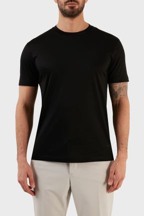 تی شرت مشکی مردانه رگولار یقه گرد لیوسل کد 648993881