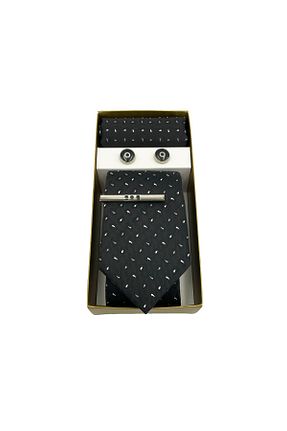 کراوات مشکی مردانه میکروفیبر Brianze - کد 648995885