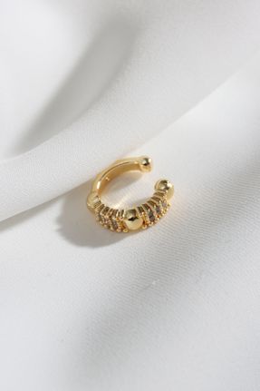 گوشواره غضروفی جواهرات طلائی زنانه روکش طلا کد 649389975