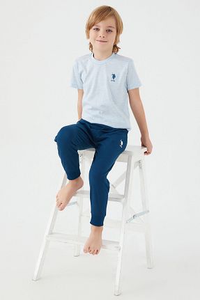 ست لباس راحتی آبی بچه گانه ساده U.S. Polo Assn. - کد 649432153