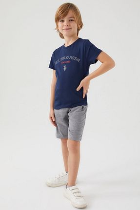 ست بالاتنه و پائین تنه سرمه ای بچه گانه بافت U.S. Polo Assn. - کد 649439886