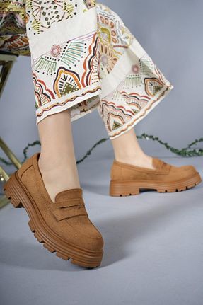 کفش لوفر قهوه ای زنانه چرم مصنوعی Riccon - کد 650169609