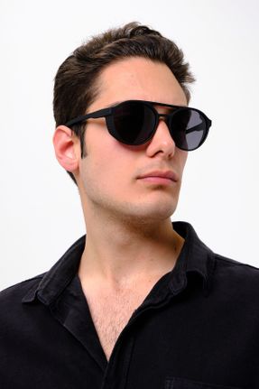 عینک آفتابی مشکی مردانه 54 UV400 پلاستیک مات کد 650219591